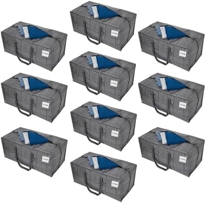 VENO 4 Pack Bags Plastic Storage Tote Clothing Organization Lớn W Nắp / Zipper. Hộp đóng gói / thùng thay thế