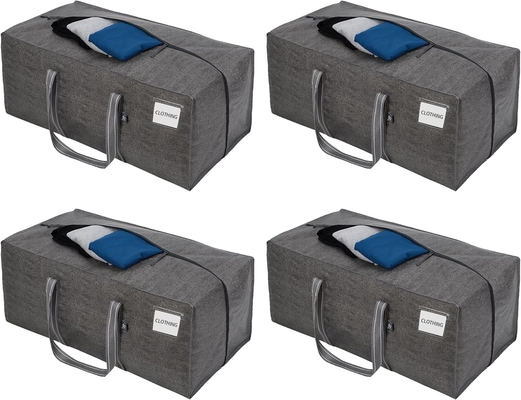 VENO 4 Pack Bags Plastic Storage Tote Clothing Organization Lớn W Nắp / Zipper. Hộp đóng gói / thùng thay thế