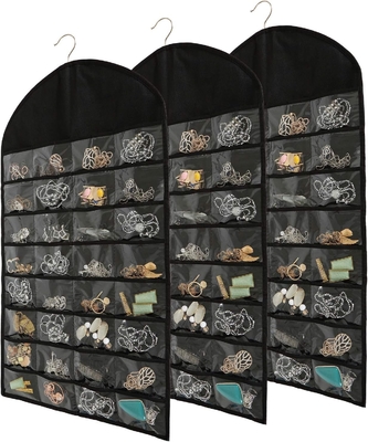FORAINEAM 3 PACK HANGING JEWELRY ORGANIZER 32 POCKETS 18 HOOK AND LOOPS GIAO GIAO GIAO GIAO GIAO GIAO GIAO GIAO GIAO GIAO GIAO GIAO GIAO GIAO GIAO GIAO