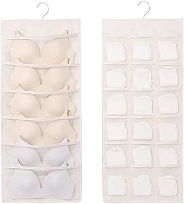 BRA và đồ lót treo tổ chức lưu trữ lưới túi hai mặt tường kệ tiết kiệm không gian túi vớ đồ lót kéo