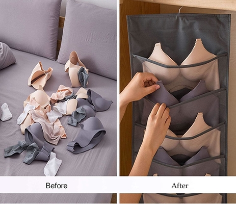 BRA và đồ lót treo tổ chức lưu trữ lưới túi hai mặt tường kệ tiết kiệm không gian túi vớ đồ lót kéo