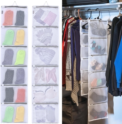 HANGING CLOCKET ORGANIZER với túi, 2 gói sock organizer để giặt và sấy, túi lưu trữ có thể tổ chức vớ,