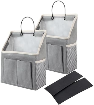 2 gói túi treo tường tổ chức giỏ với túi cho phòng tắm phòng ngủ nhà bếp phòng ký túc xá thiết yếu