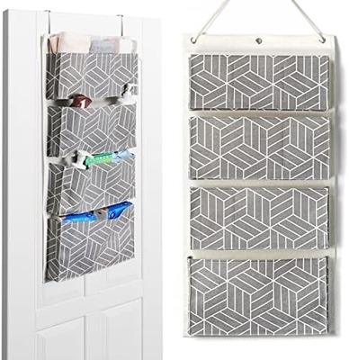 2PCS Lớn tường treo túi lưu trữ, cửa tủ quần áo len vải túi tổ chức, chống nước cho phòng khách phòng ngủ