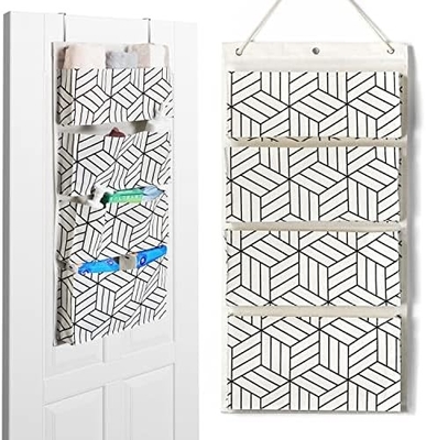 2PCS Lớn tường treo túi lưu trữ, cửa tủ quần áo len vải túi tổ chức, chống nước cho phòng khách phòng ngủ