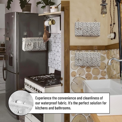2PCS Lớn tường treo túi lưu trữ, cửa tủ quần áo len vải túi tổ chức, chống nước cho phòng khách phòng ngủ