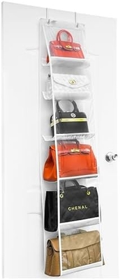 PURSE ORGANIZER - 2 PACK, PURSE HANGER、2024 MODEL、PURSE ORGANIZER FOR CLOSET、THICKEN METAL HOOKS,HANDBAG STORE