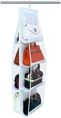 PURSE ORGANIZER - 2 PACK, PURSE HANGER、2024 MODEL、PURSE ORGANIZER FOR CLOSET、THICKEN METAL HOOKS,HANDBAG STORE