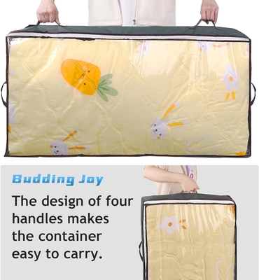 Budding Joy 90L Chất chứa dưới giường, tổ chức tủ quần áo và thùng lưu trữ, túi lưu trữ dưới giường có thể gập lại