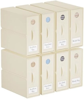 Tổ chức và lưu trữ tấm, 4 gói, kích thước Queen / King (Xám), tổ chức tấm giường, thùng lưu trữ vải cho tấm giường,