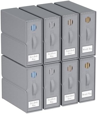Tổ chức và lưu trữ tấm, 4 gói, kích thước Queen / King (Xám), tổ chức tấm giường, thùng lưu trữ vải cho tấm giường,