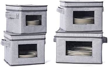 VENO 2 gói Wine Glass Storage Box với nắp và tay cầm, Glasswares, Trung Quốc tổ chức, tuyệt vời cho di chuyển, vận chuyển.