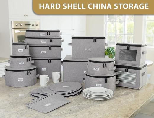 Trung Quốc lưu trữ - bộ 6 trường hợp cho phụ kiện tốt Trung Quốc lưu trữ - giữ thuyền nặng, bát, đĩa nhỏ và lớn