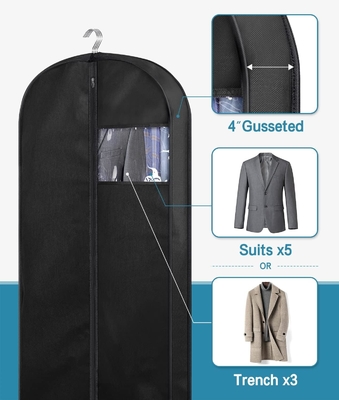 KimBora 43&quot; Suit bags cho phòng tủ lưu trữ và du lịch, GUSSETED treo túi quần áo cho đàn ông suit cover với tay cầm cho