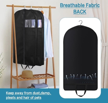 KimBora 43&quot; Suit bags cho phòng tủ lưu trữ và du lịch, GUSSETED treo túi quần áo cho đàn ông suit cover với tay cầm cho