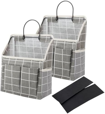 2 gói túi treo tường tổ chức giỏ với túi cho phòng tắm phòng ngủ nhà bếp phòng ký túc xá thiết yếu