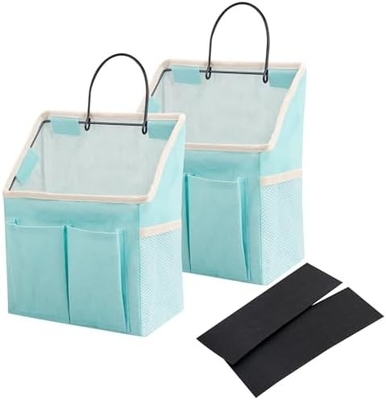2 gói túi treo tường tổ chức giỏ với túi cho phòng tắm phòng ngủ nhà bếp phòng ký túc xá thiết yếu