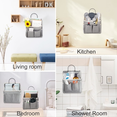 2 gói túi treo tường tổ chức giỏ với túi cho phòng tắm phòng ngủ nhà bếp phòng ký túc xá thiết yếu