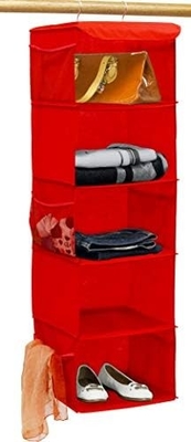 Đơn giản đồ gia dụng 5 kệ treo tủ tổ chức, màu xám