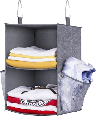 KEETDY 2 kệ tổ chức tủ treo nhỏ và lưu trữ với 2 túi giày lớn treo kệ tổ chức cho