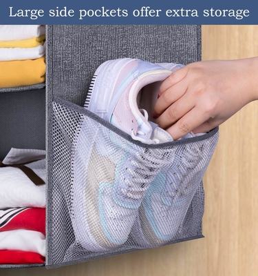 KEETDY 2 kệ tổ chức tủ treo nhỏ và lưu trữ với 2 túi giày lớn treo kệ tổ chức cho
