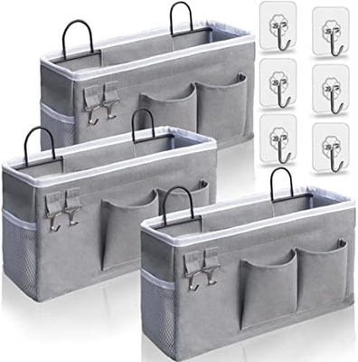 2PCS hanging baskets for organizing, fabric wall storage basket, wall organizer for closet, kitchen, bedroom, office,