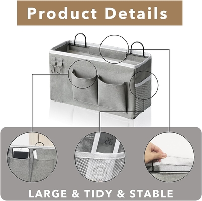 2PCS hanging baskets for organizing, fabric wall storage basket, wall organizer for closet, kitchen, bedroom, office,