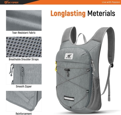 SKYSPER Bộ ba lô đi bộ gấp - 10L Nhỏ nhẹ Daypack Hít thở ba lô du lịch cho nam nữ