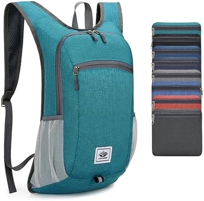 Chiếc ba lô đi bộ đường dài 15L Ultralight Lightweight Packable Hiking Backpacks Water Resistant Folding Daypack cho du lịch (Xám)
