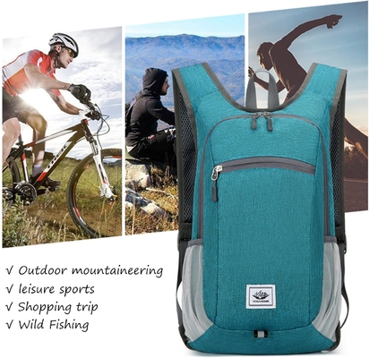 Chiếc ba lô đi bộ đường dài 15L Ultralight Lightweight Packable Hiking Backpacks Water Resistant Folding Daypack cho du lịch (Xám)