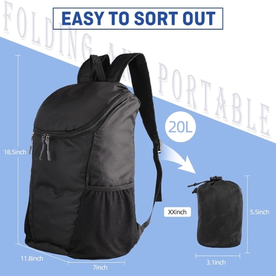 HIKING BACKPACK, chống nước và chống mặc trọng lượng nhẹ BACKPACK PACKABLE, ngoài trời du lịch Cắm trại DAYPACK