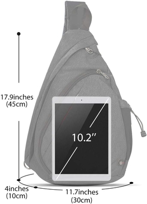 OutdoorMaster Sling Bag, Trải đường dài, Crossbody Shoulder Chest Urban Outdoor Travel Backpack cho phụ nữ & nam giới