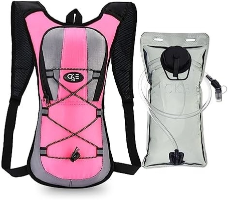 Túi lưng ẩm ẩm ẩm Water Backpack với 2L (70-ounce) Hydration Bladder cho nam giới Phụ nữ Trẻ em chạy bộ