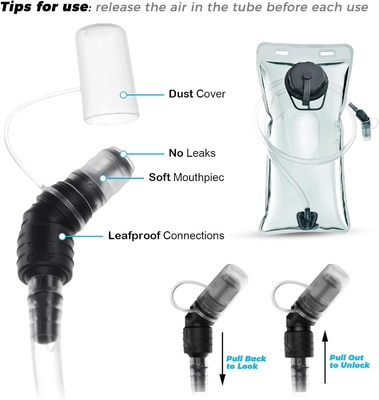 Túi lưng ẩm ẩm ẩm Water Backpack với 2L (70-ounce) Hydration Bladder cho nam giới Phụ nữ Trẻ em chạy bộ