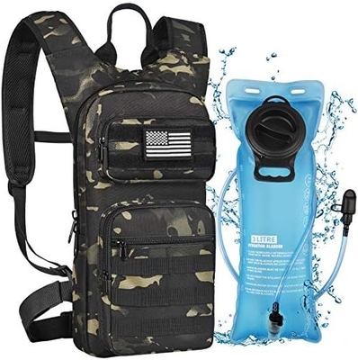 Túi đệm ẩm với 3L TPU Bladder nước, Túi đệm nước Molle chiến thuật cho nam giới Phụ nữ, Hydration Pack cho đi bộ đường dài
