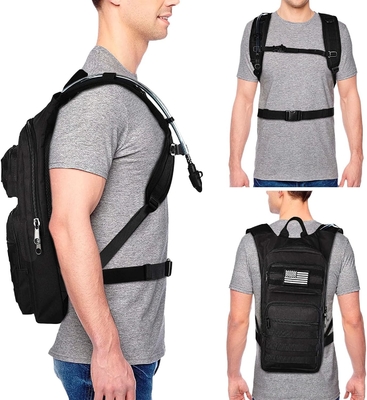 Túi đệm ẩm với 3L TPU Bladder nước, Túi đệm nước Molle chiến thuật cho nam giới Phụ nữ, Hydration Pack cho đi bộ đường dài
