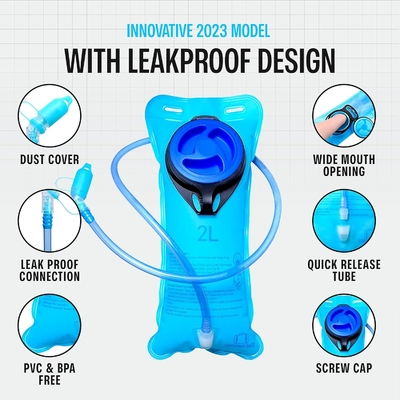 Sojourner Hydration Pack, Hydration Backpack - Water Backpack với 2l Hydration Bladder, Festival Essential - Rave