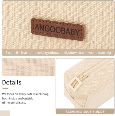ANGOOBABY Vỏ bút chì nhỏ Học sinh bút chì túi tiền túi túi mỹ phẩm túi văn phòng đồ văn phòng tổ chức cho trường thiếu niên