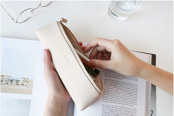 Doraking bút chì túi bút chì trường hợp mỹ phẩm trang điểm / đồ văn phòng túi túi trường hợp / PU da túi nhỏ sinh viên giấy