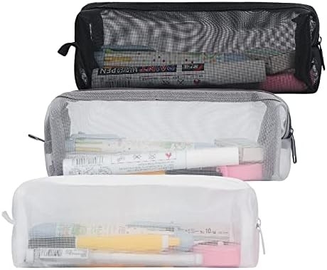 Classycoo bút chì Case 4 Pack Zipper bút chì túi, đa chức năng rõ ràng bút chì túi tổ chức đồ văn phòng túi lưu trữ