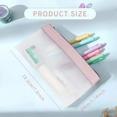 Classycoo bút chì Case 4 Pack Zipper bút chì túi, đa chức năng rõ ràng bút chì túi tổ chức đồ văn phòng túi lưu trữ
