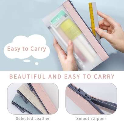 Classycoo bút chì Case 4 Pack Zipper bút chì túi, đa chức năng rõ ràng bút chì túi tổ chức đồ văn phòng túi lưu trữ
