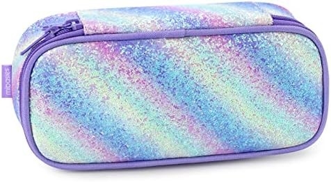 Hộp đựng bút chì mibasies Kids dành cho bé gái và bé trai Túi đựng bút mềm cầu vồng (Rainbow 1)