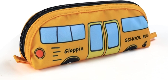 Gloppie Cute Pencil Case Kawaii Pencil Pouch Thẻ bút chì nhỏ Thẻ bút chì đơn giản với Thẻ bút chì Zipper Thẻ bút chì xe buýt