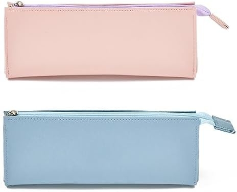 ISuperb 4 Pcs Vỏ bút chì nhỏ PU túi bút chì da chống nước tổ chức túi lưu trữ túi kem mỹ phẩm Zipper pouch cho phụ nữ