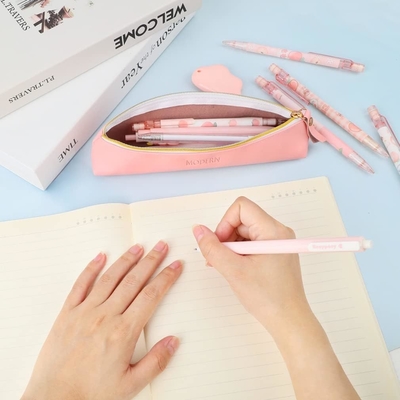 ISuperb 4 Pcs Vỏ bút chì nhỏ PU túi bút chì da chống nước tổ chức túi lưu trữ túi kem mỹ phẩm Zipper pouch cho phụ nữ