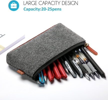 ProCase túi bút chì Case bút chì, sinh viên cảm giác đồ văn phòng túi Zipper túi cho bút chì, bút chì, điểm nhấn, bút Gel, dấu