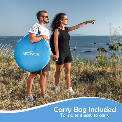 Abco 2 người Pop Up Tent - Cabana di động với 2 cửa, chống nước và bảo vệ tia UV, túi xách - Sky Blue
