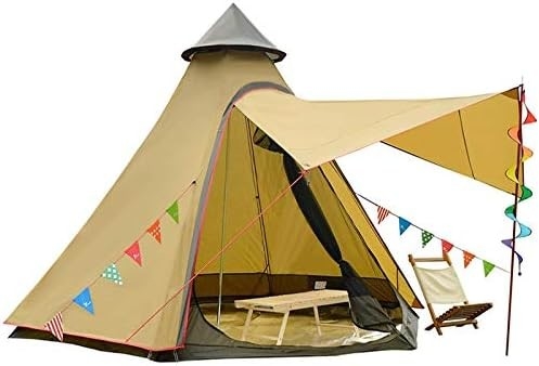 12'x10'x8'Dome Camping Tent 5-6 người 4 mùa hai lớp chống nước chống tia cực tím chống gió