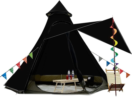 12'x10'x8'Dome Camping Tent 5-6 người 4 mùa hai lớp chống nước chống tia cực tím chống gió